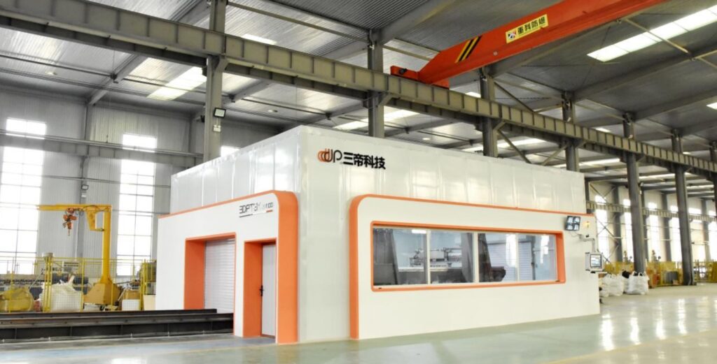 Impresora 3D de arena de gran tama?o: 3DPTEK-J4000